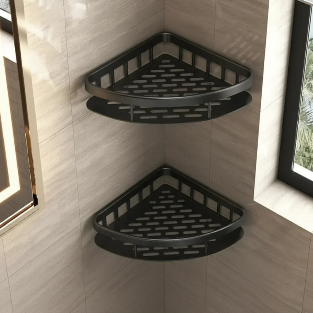 Self-Adhesive Bathroom Shelf, No Drilling, Stainless Steel and ABS 20