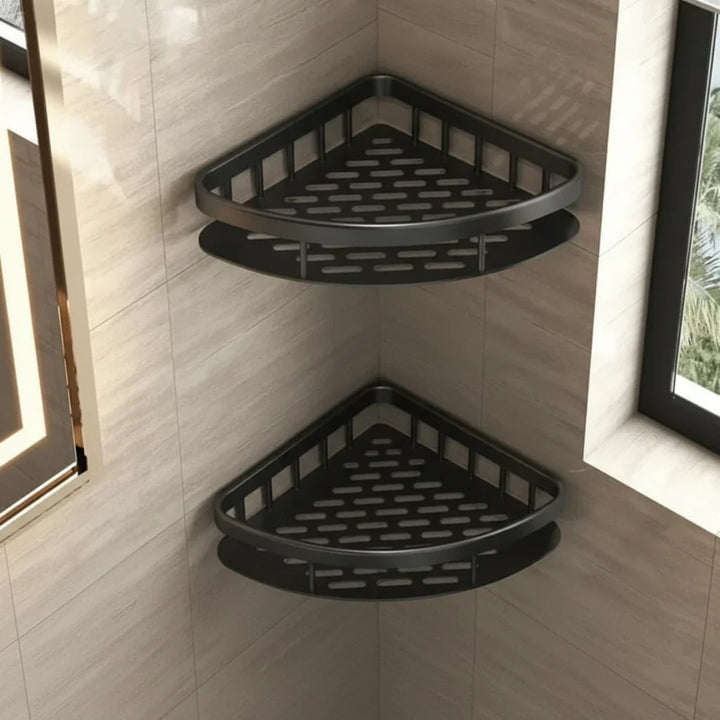 Self-Adhesive Bathroom Shelf, No Drilling, Stainless Steel and ABS 20