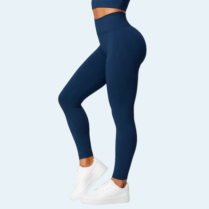 Women's High-Waisted 3D Compression Leggings with Shaping Fit 4