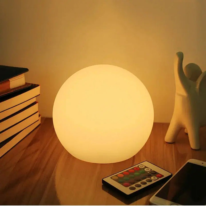 Rechargeable LED Orb Lamp with 16 Colors and Remote Control 1
