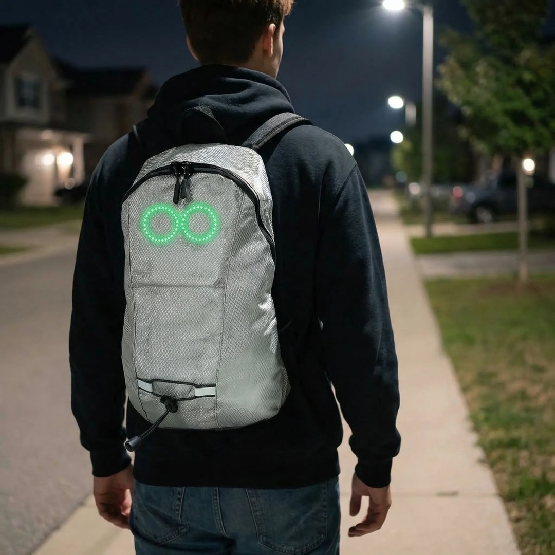Audio-Responsive RGB LED Travel Backpack - Glowpack