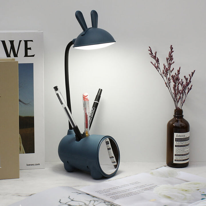 Bunny LED Desk Lamp with Pen Holder – Touch Control & USB Charging for Girls 9