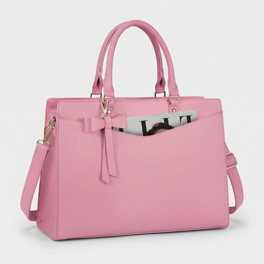Multi-Pocket Structured Laptop Tote - Workova