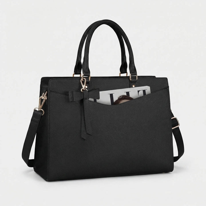 Multi-Pocket Structured Laptop Tote - Workova