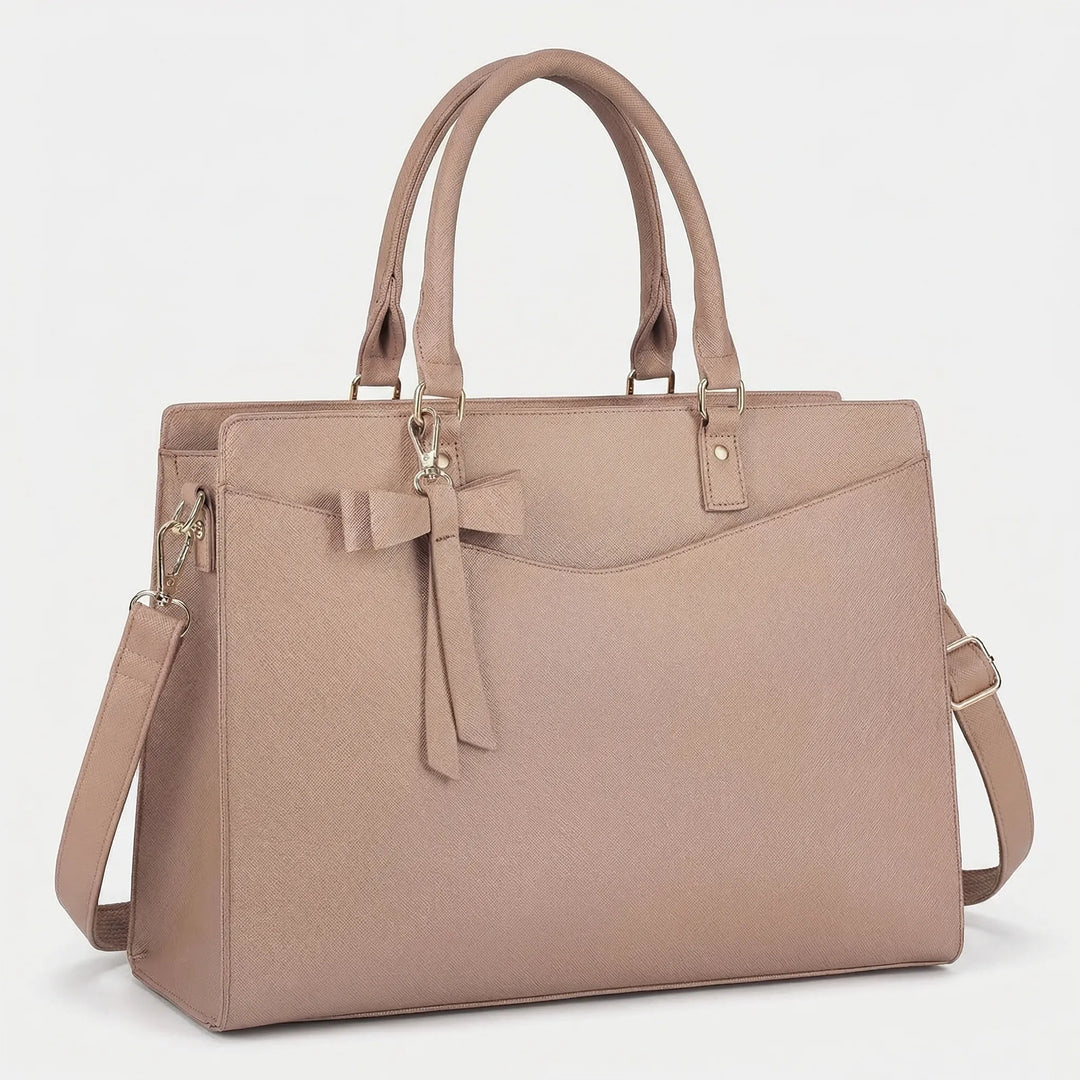 Multi-Pocket Structured Laptop Tote - Workova