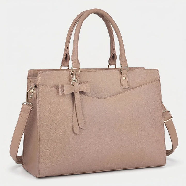 Multi-Pocket Structured Laptop Tote - Workova