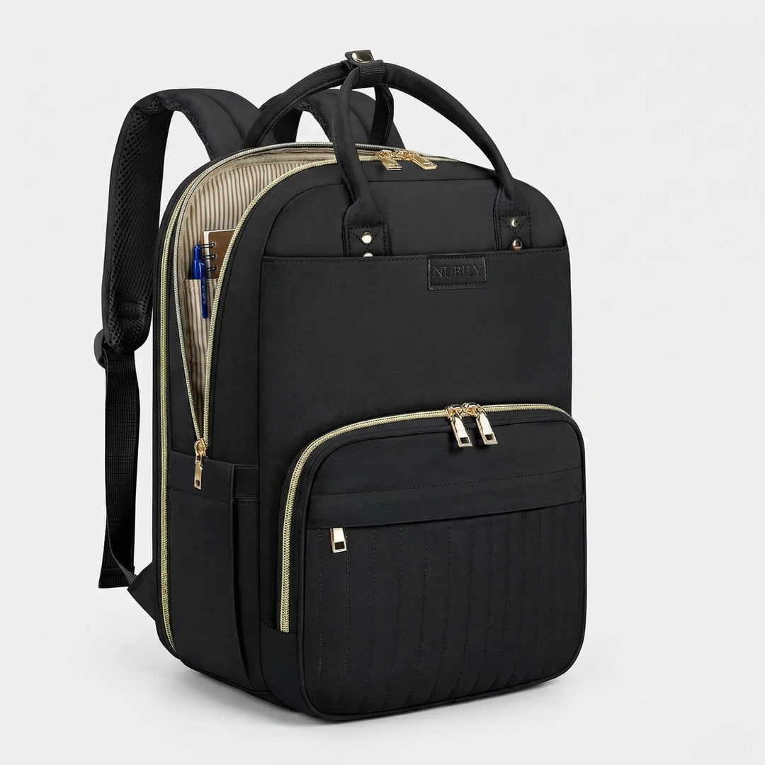Wide-Opening Multi-Compartment Laptop Backpack - Travexa