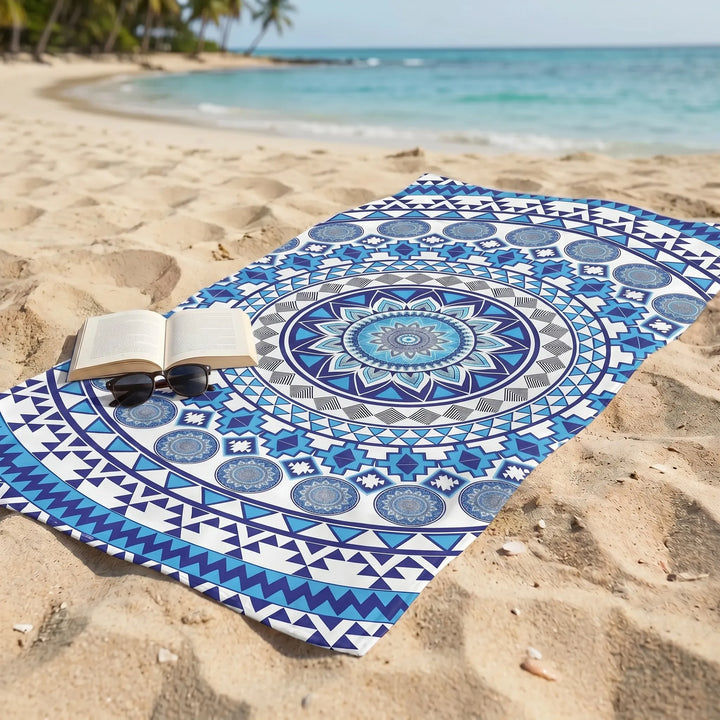Large Mandala Print Towel - Mandalia