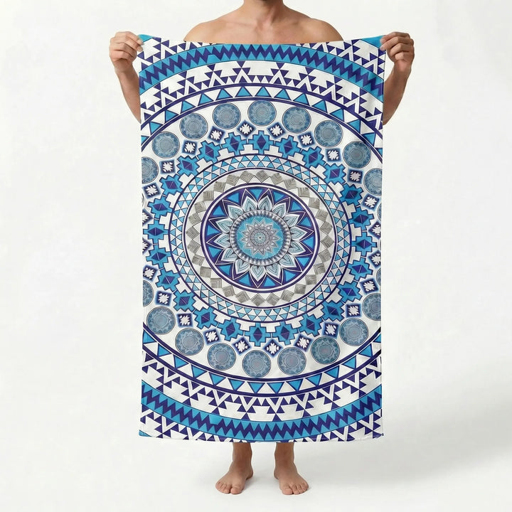Large Mandala Print Towel - Mandalia