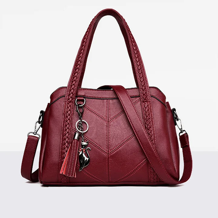 Leather Handbag | Women's Spacious & Organized Tote 4