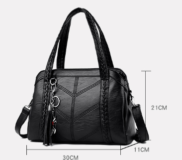 Leather Handbag | Women's Spacious & Organized Tote 8