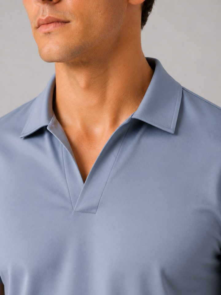 Men's Silky Touch Polo Shirt - Breathable Soft Solid Summer Top 17
