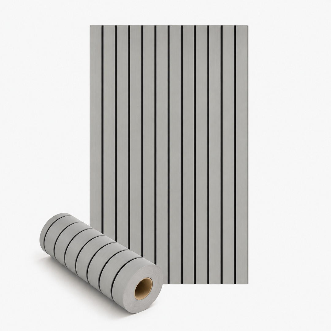 Self-Adhesive Peel and Stick 3D Slat Wall Panel Rolls 13
