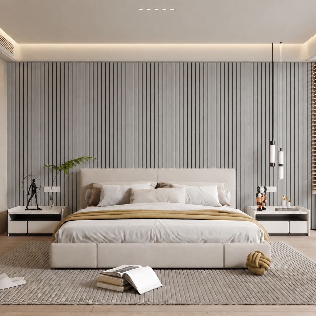 Self-Adhesive Peel and Stick 3D Slat Wall Panel Rolls 14