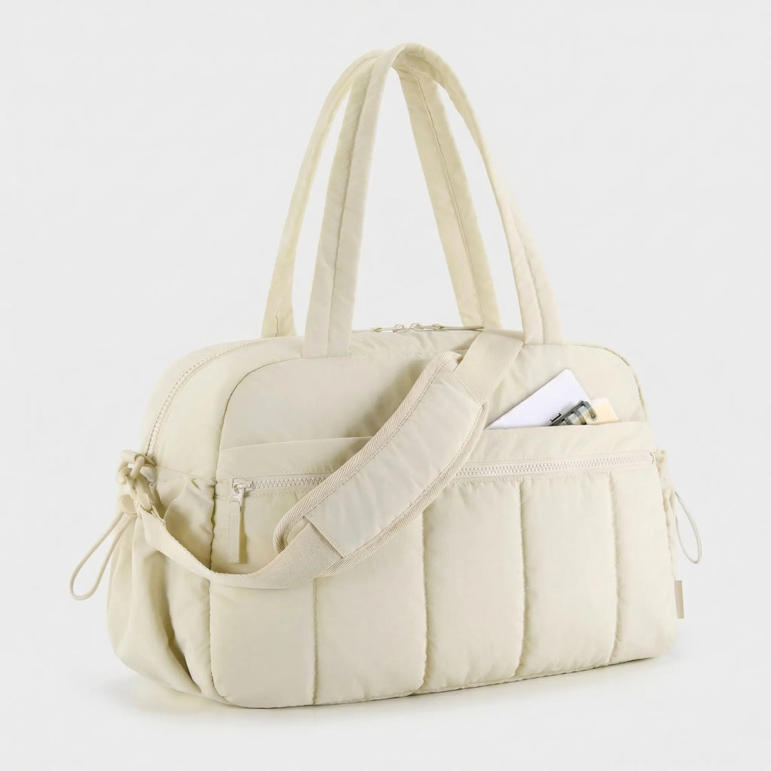 Lightweight Quilted Duffel Bag - Cloudtote