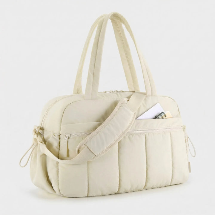 Lightweight Quilted Duffel Bag - Cloudtote