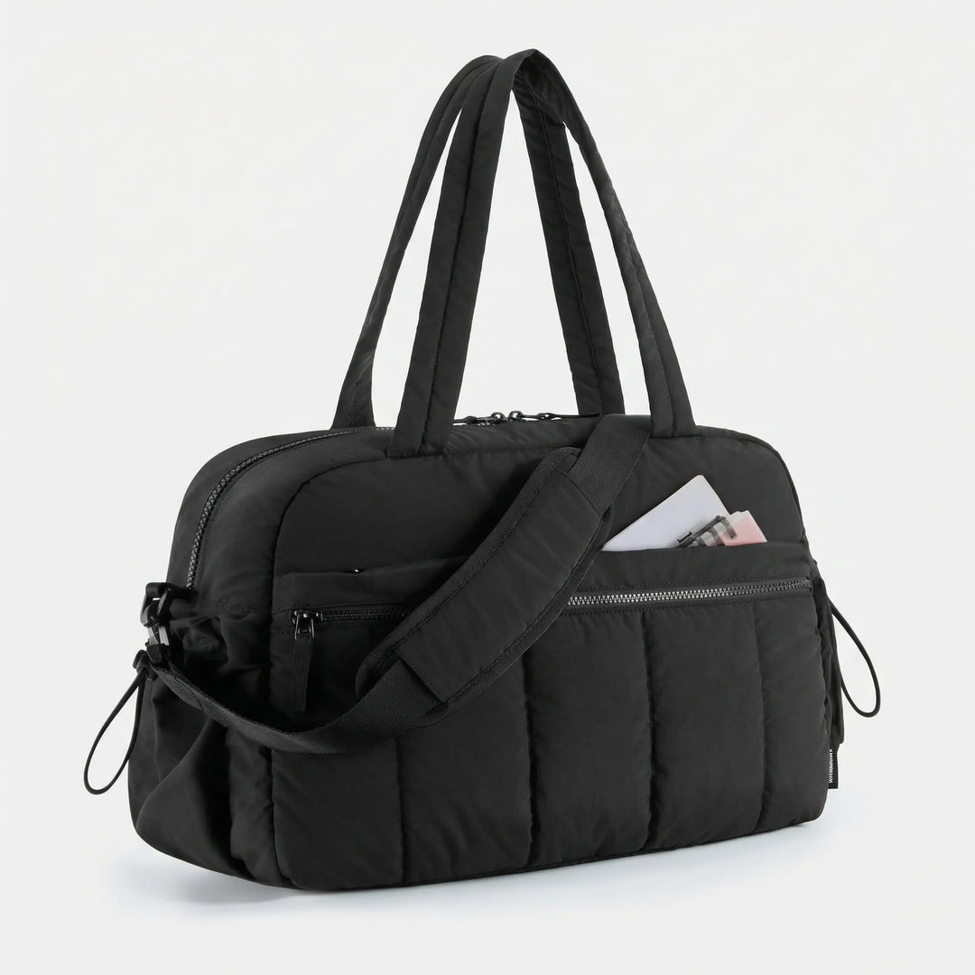 Lightweight Quilted Duffel Bag - Cloudtote