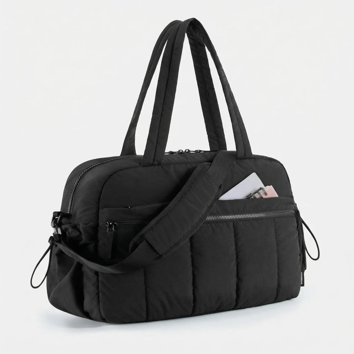 Lightweight Quilted Duffel Bag - Cloudtote