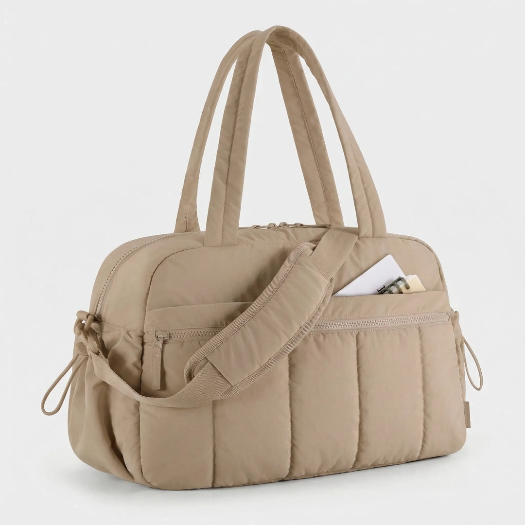 Lightweight Quilted Duffel Bag - Cloudtote