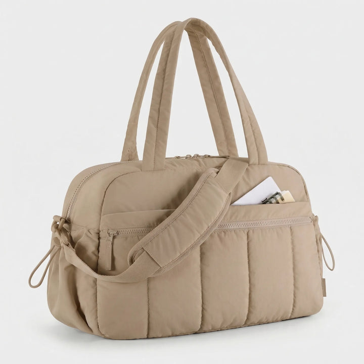 Lightweight Quilted Duffel Bag - Cloudtote