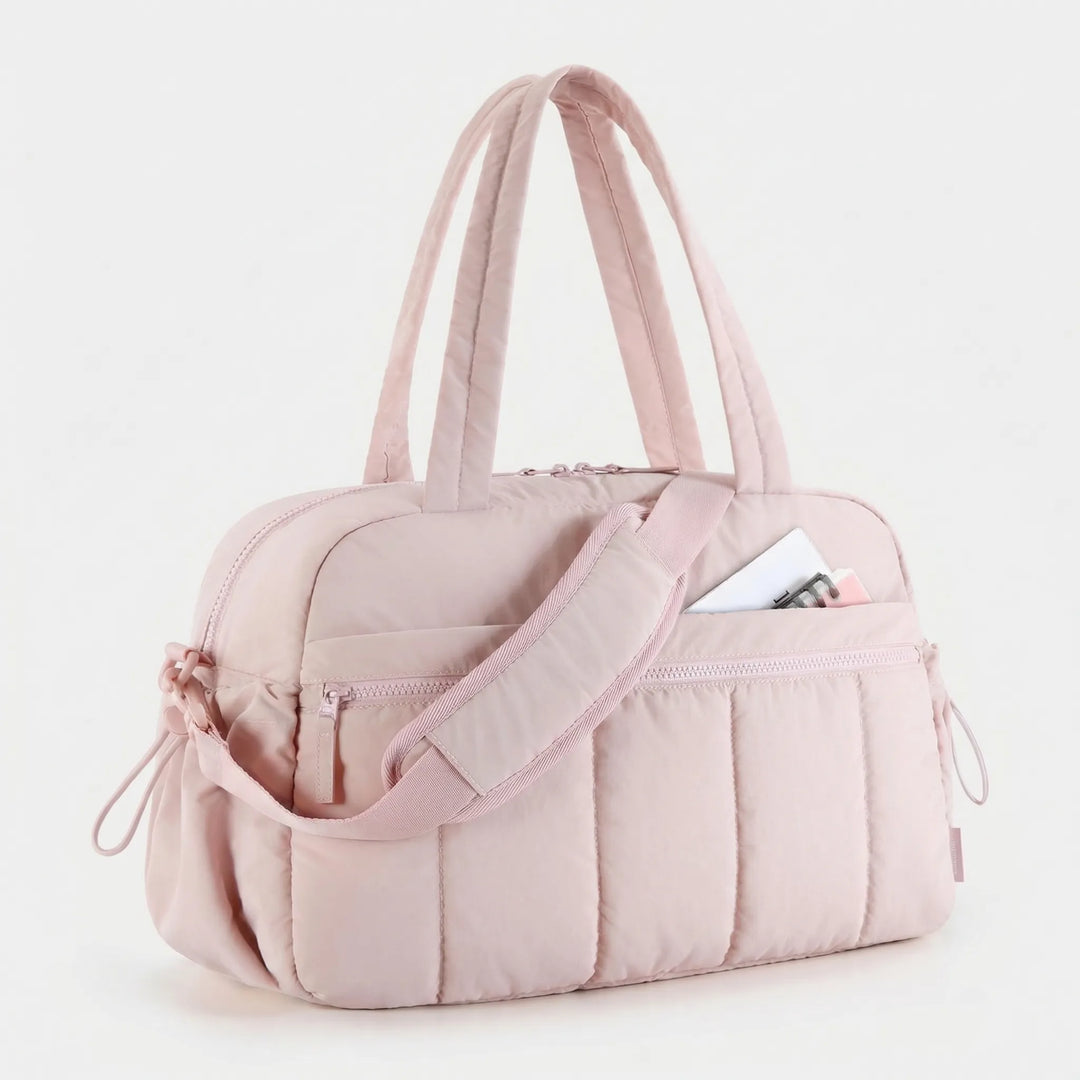 Lightweight Quilted Duffel Bag - Cloudtote