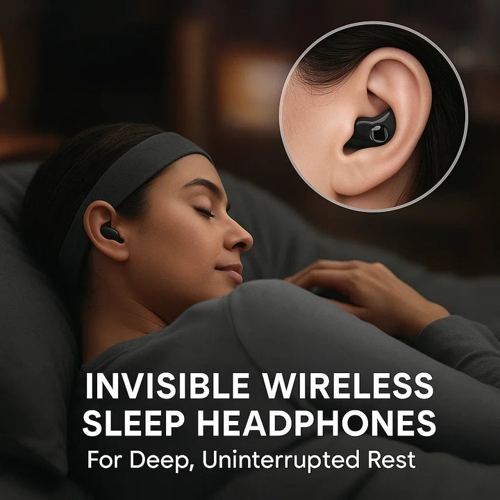 Ergonomic Sleep Earbuds for Side Sleepers, Bluetooth 5.3 Wireless 4