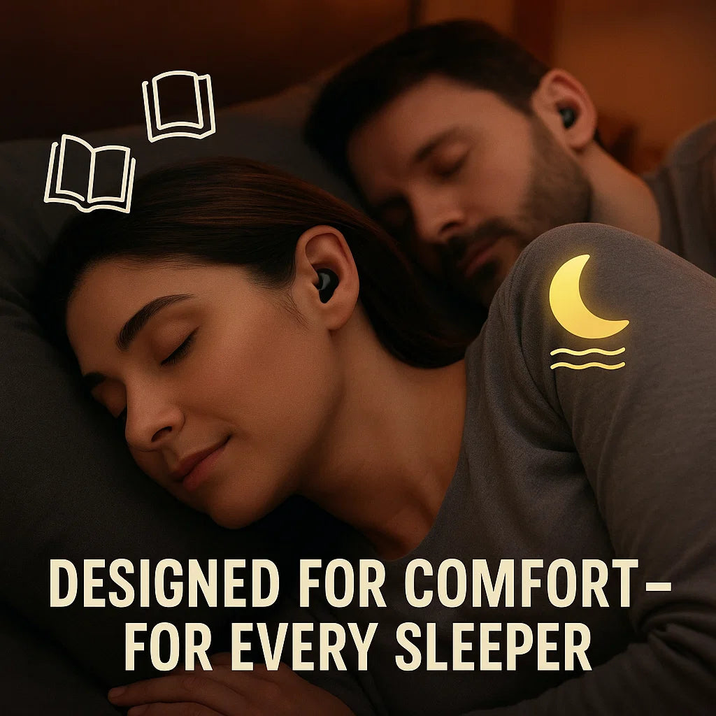 Ergonomic Sleep Earbuds for Side Sleepers, Bluetooth 5.3 Wireless 6