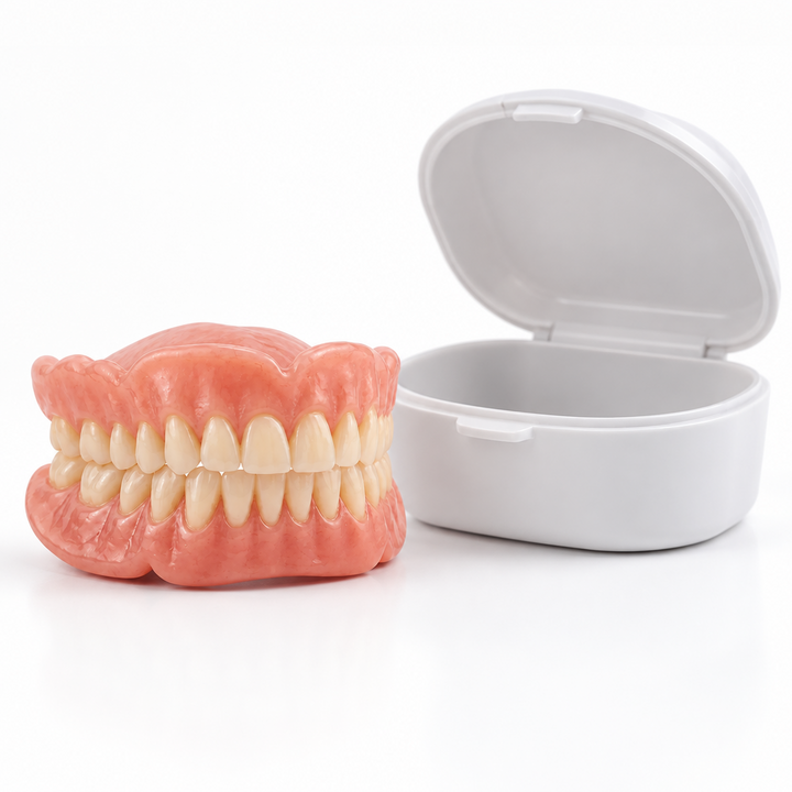 Moldable Denture Set for At-Home Fitting