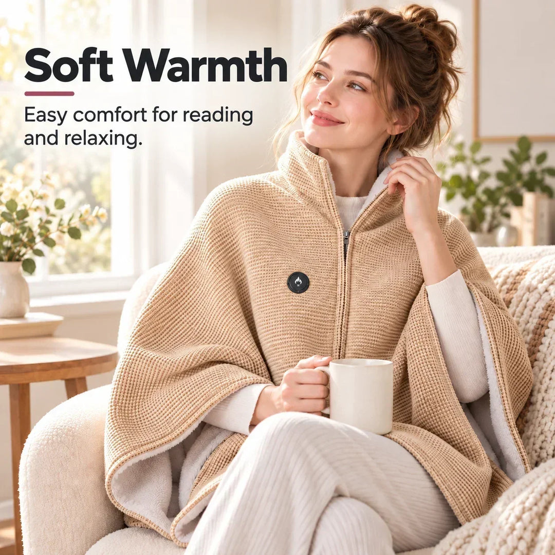 Wearable Heated Blanket with USB Power, 3 Heat Settings and Hands-Free Design 6