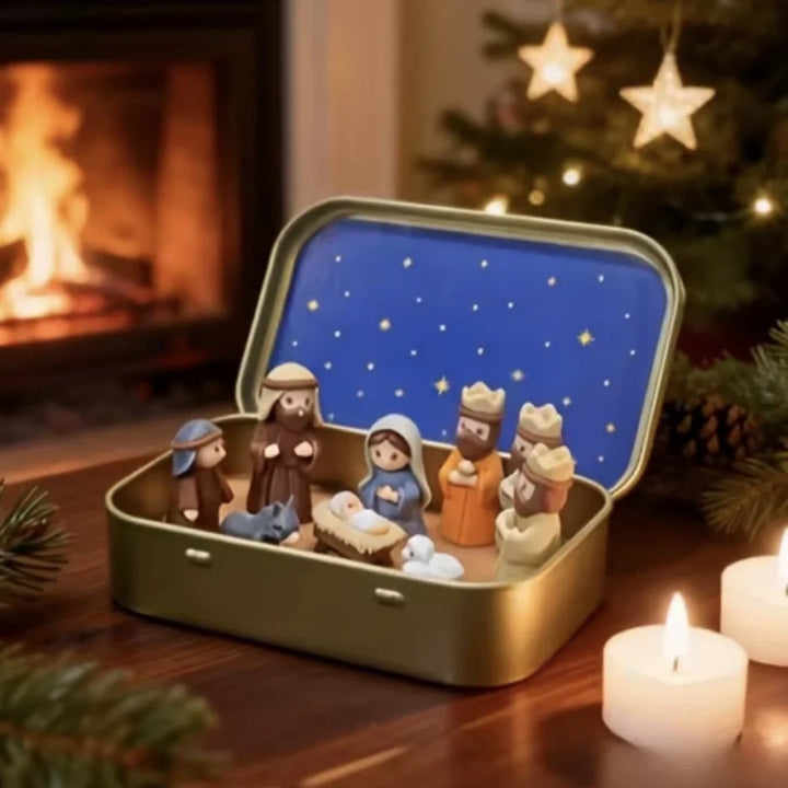Nativity Scene in a Stylish Keepsake Box 2