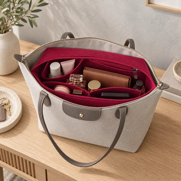 Makeup Purse Organizer Insert For Tote Bags