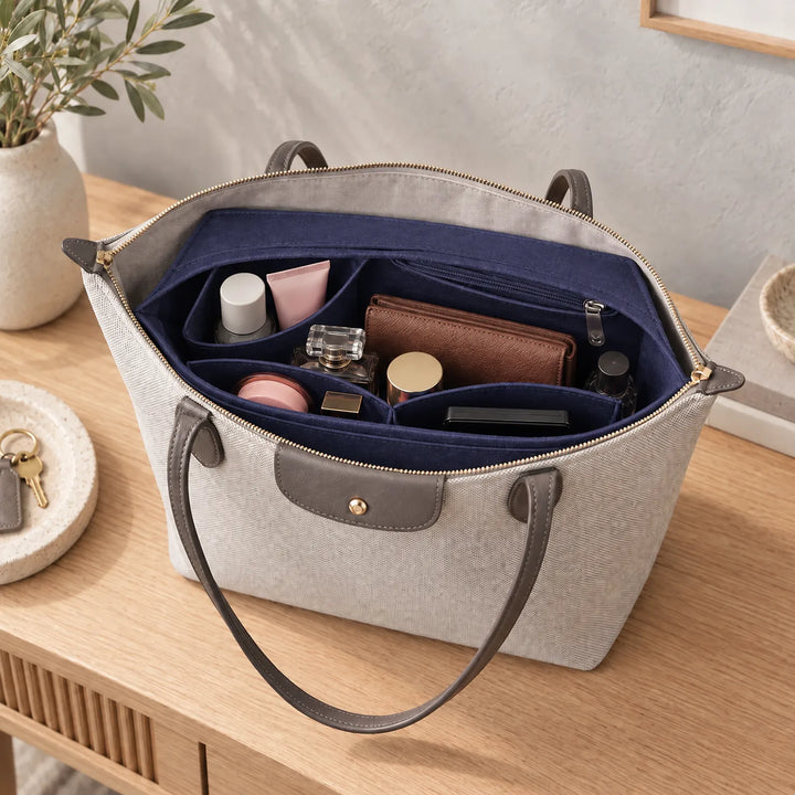 Makeup Purse Organizer Insert For Tote Bags