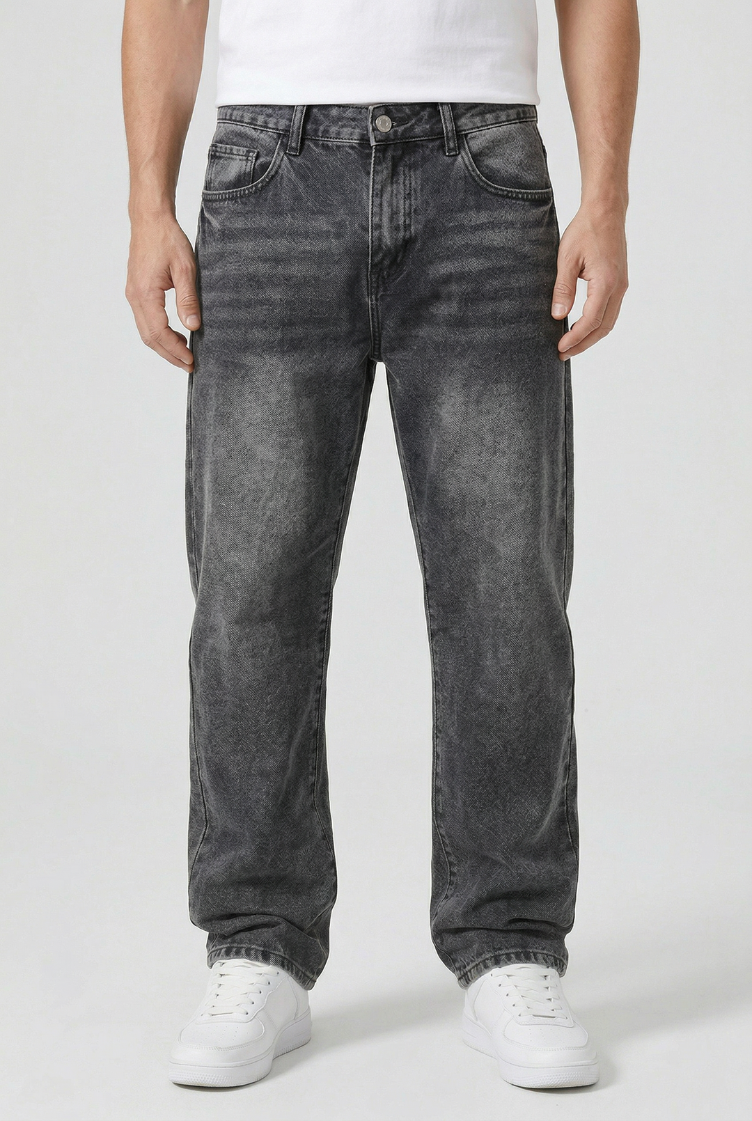 Men's Loose Fit Straight Leg Jeans 1