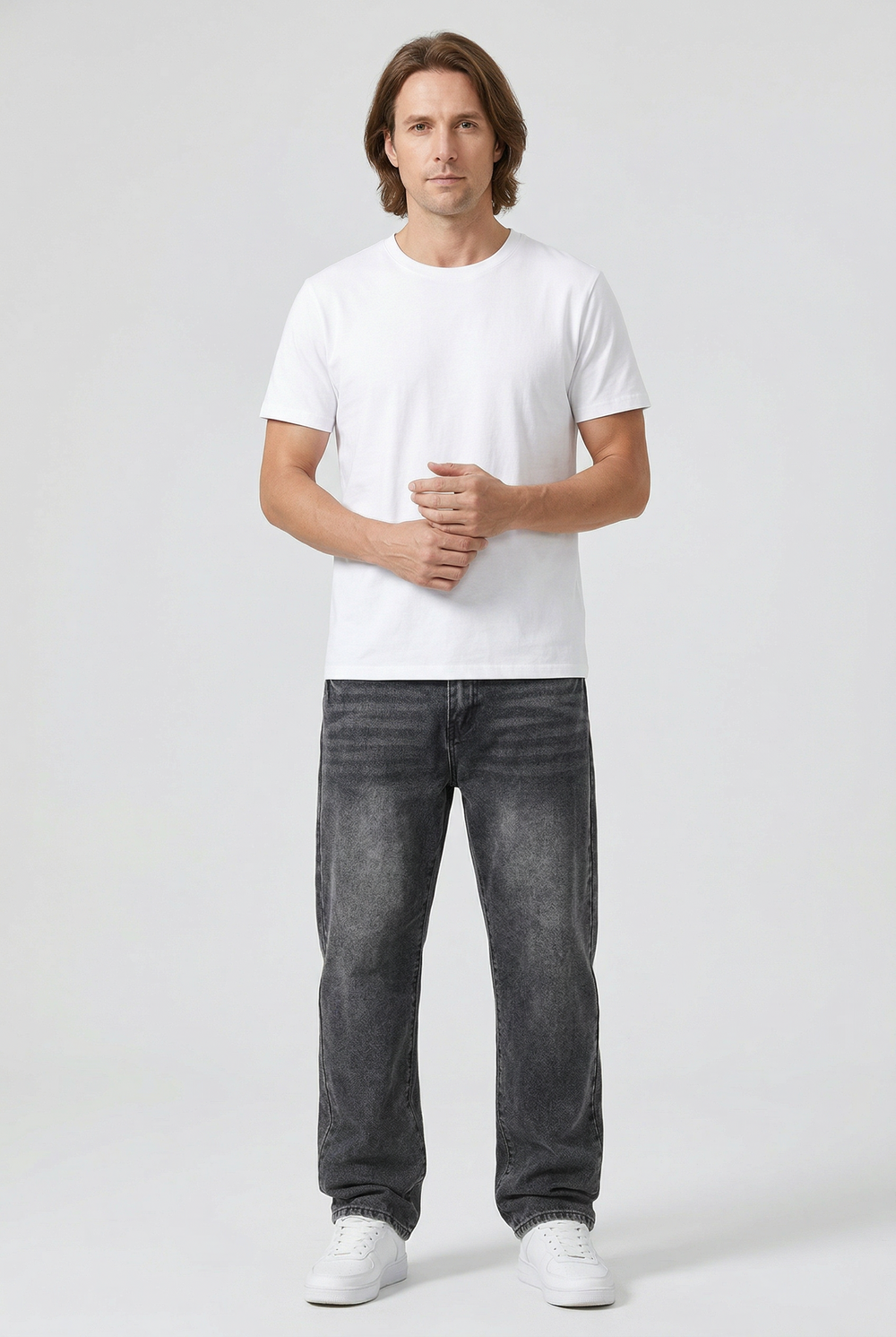 Men's Loose Fit Straight Leg Jeans 2