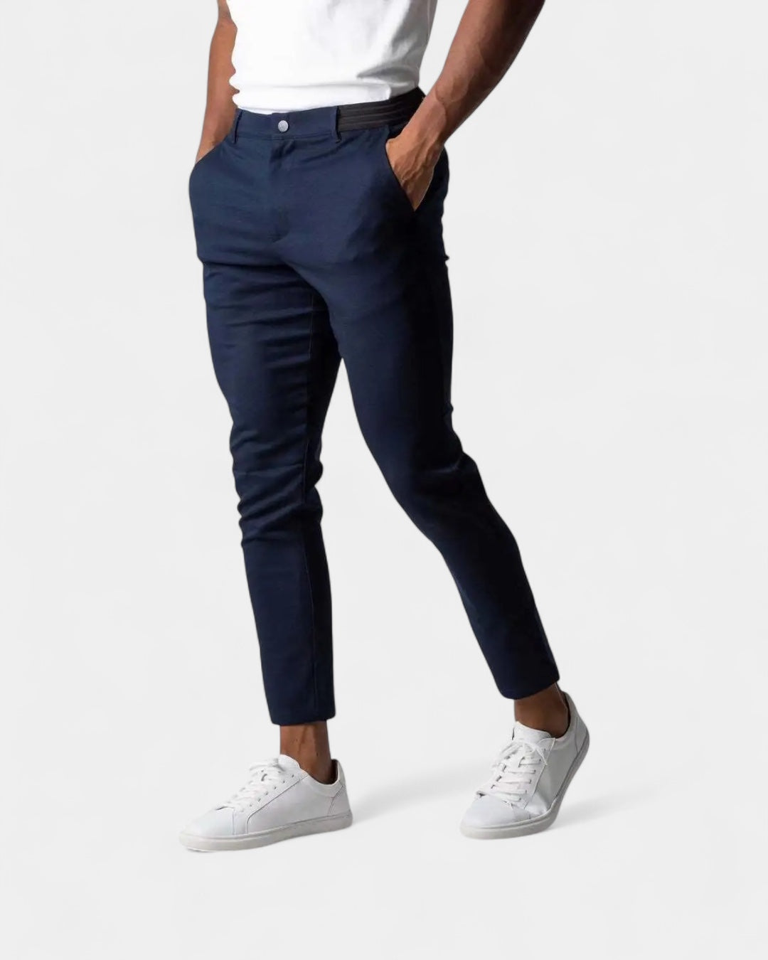 Men's Slim Tapered Stretch Pants for Work and Everyday Wear 2