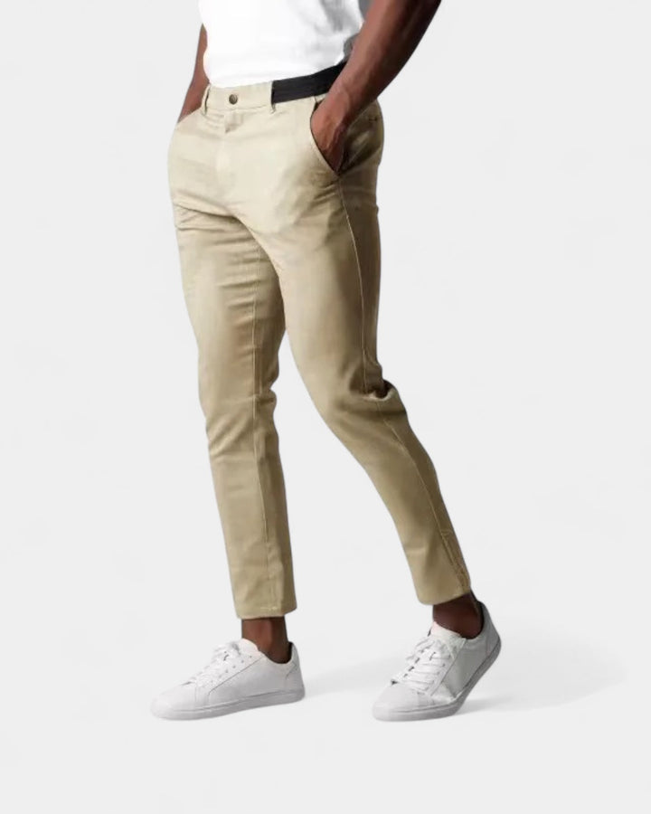 Men's Slim Tapered Stretch Pants for Work and Everyday Wear 3