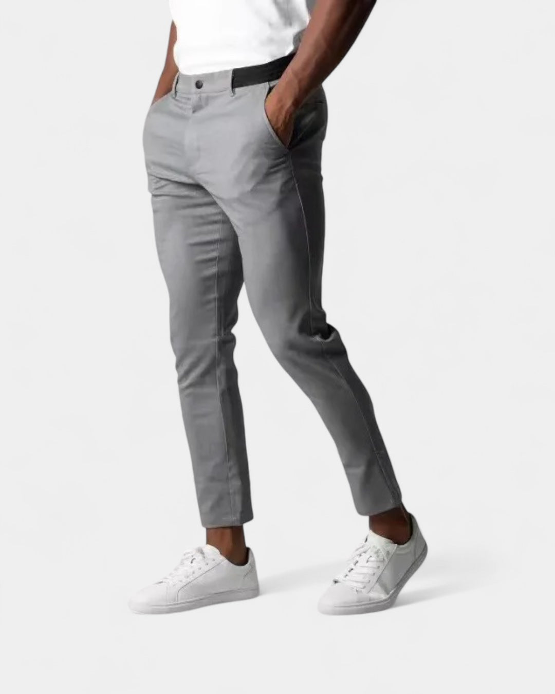 Men's Slim Tapered Stretch Pants for Work and Everyday Wear 1