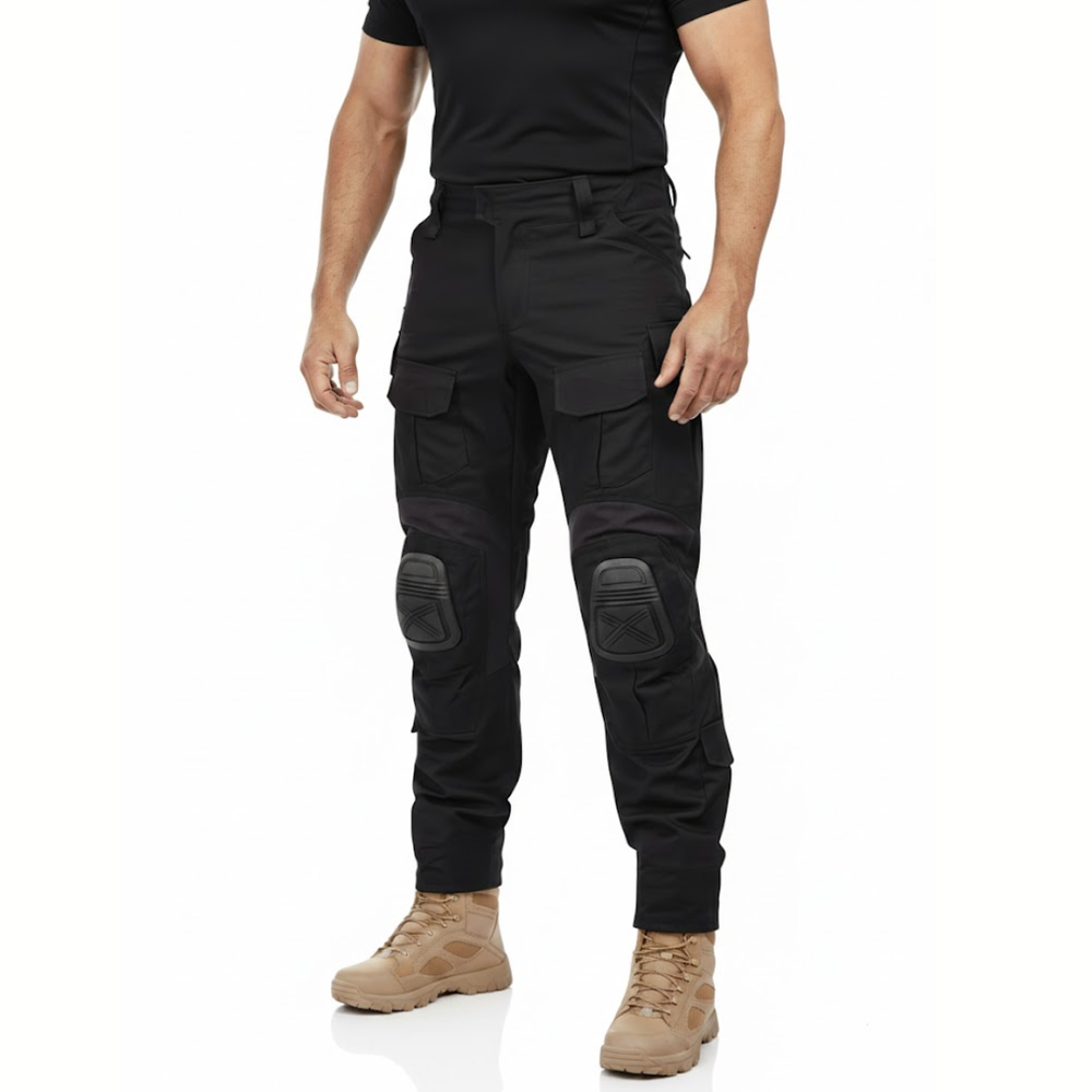 Men's Tactical Cargo Work Pants with 10 Pockets and Reinforced Knees 2