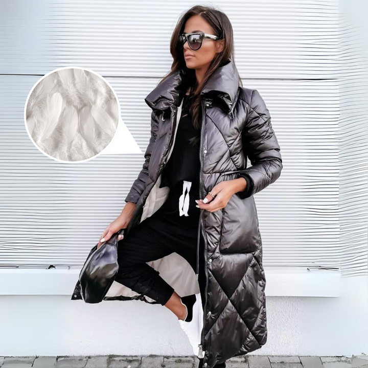 Elora Long Down-Filled Winter Coat for Women - Windproof & Water-Repellent 6
