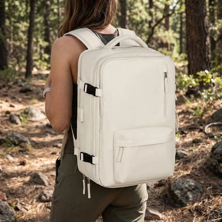 Water-Resistant Travel Backpack With USB Port - Trekvorr