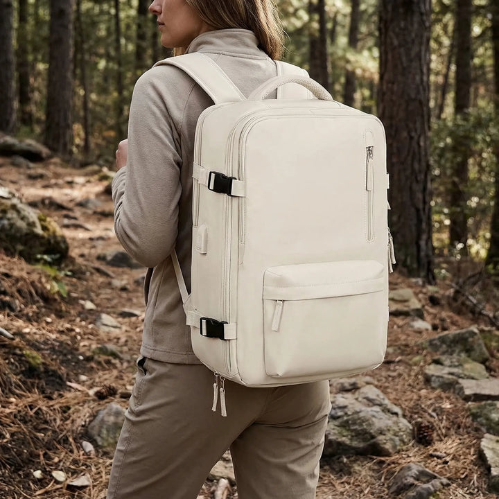 Water-Resistant Travel Backpack With USB Port - Trekvorr