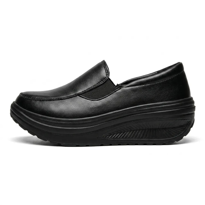 Women's Comfortable Slip-On Shoes with Cushioned Wedge Sole 1
