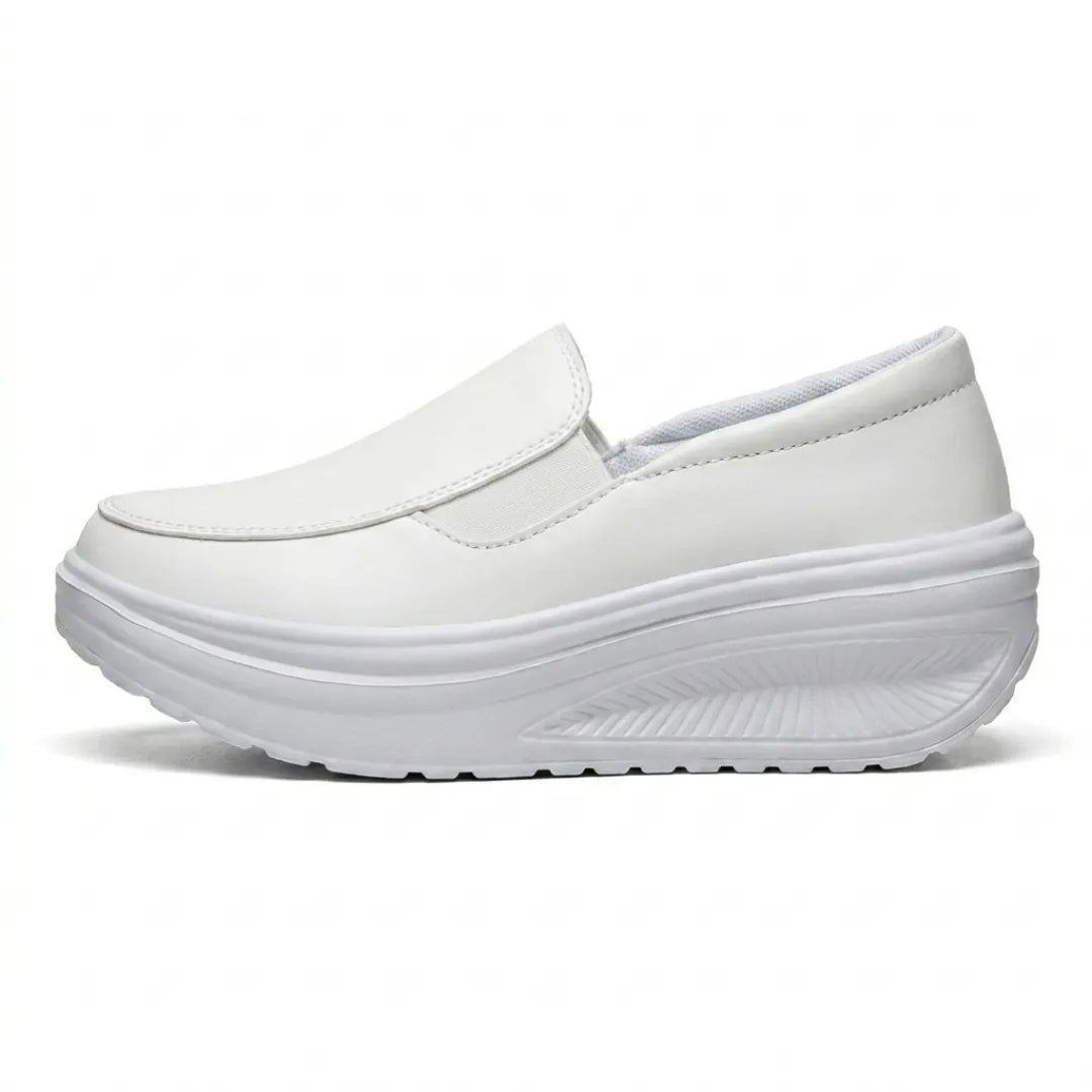 Women's Comfortable Slip-On Shoes with Cushioned Wedge Sole 10