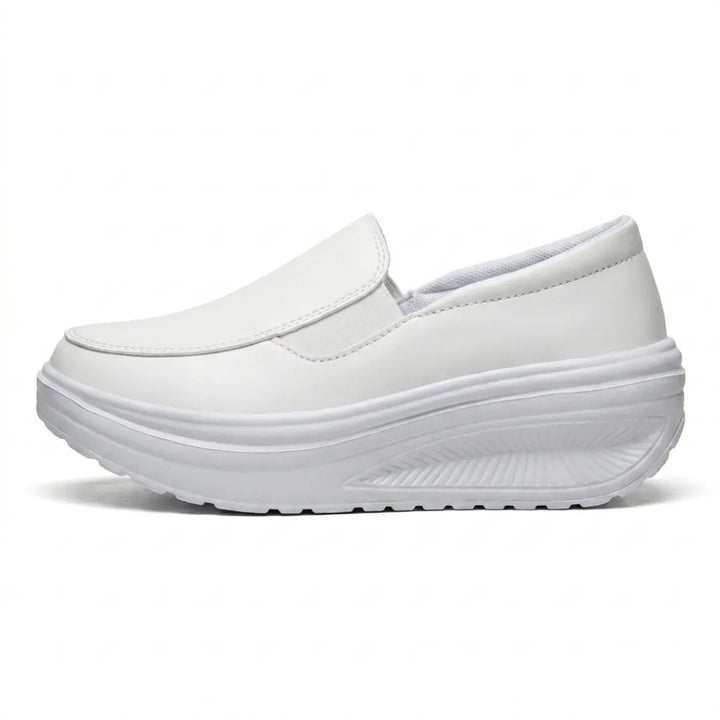 Women's Comfortable Slip-On Shoes with Cushioned Wedge Sole 10