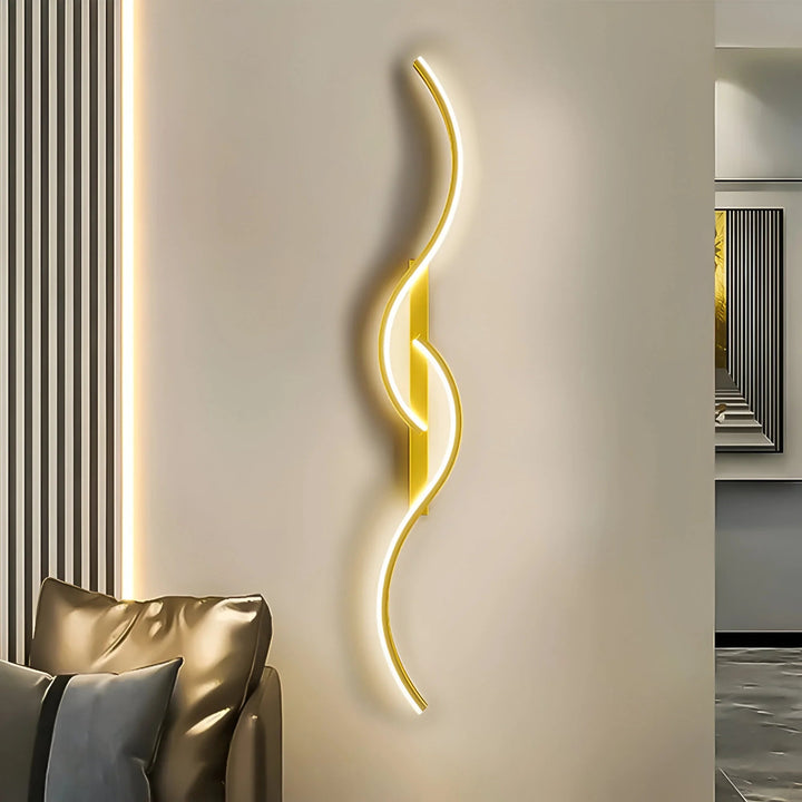 Modern Indoor Wall Light with Curved Design 1