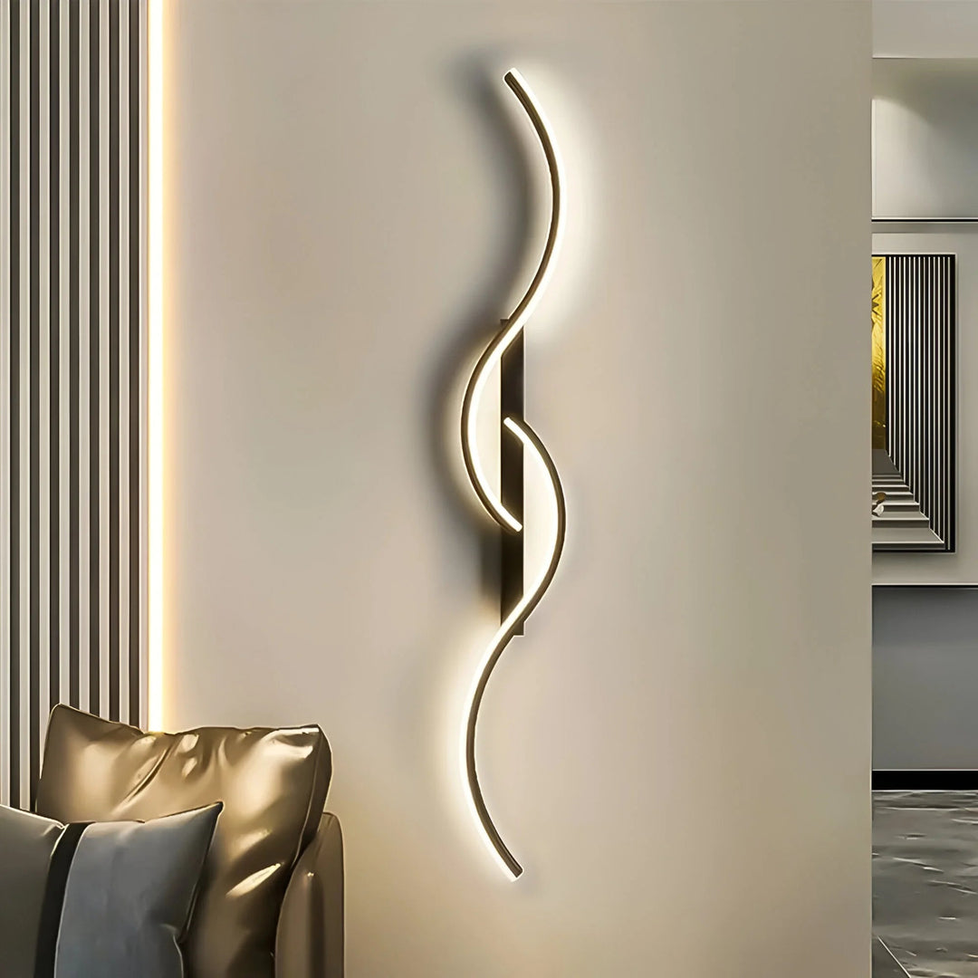 Modern Indoor Wall Light with Curved Design 4