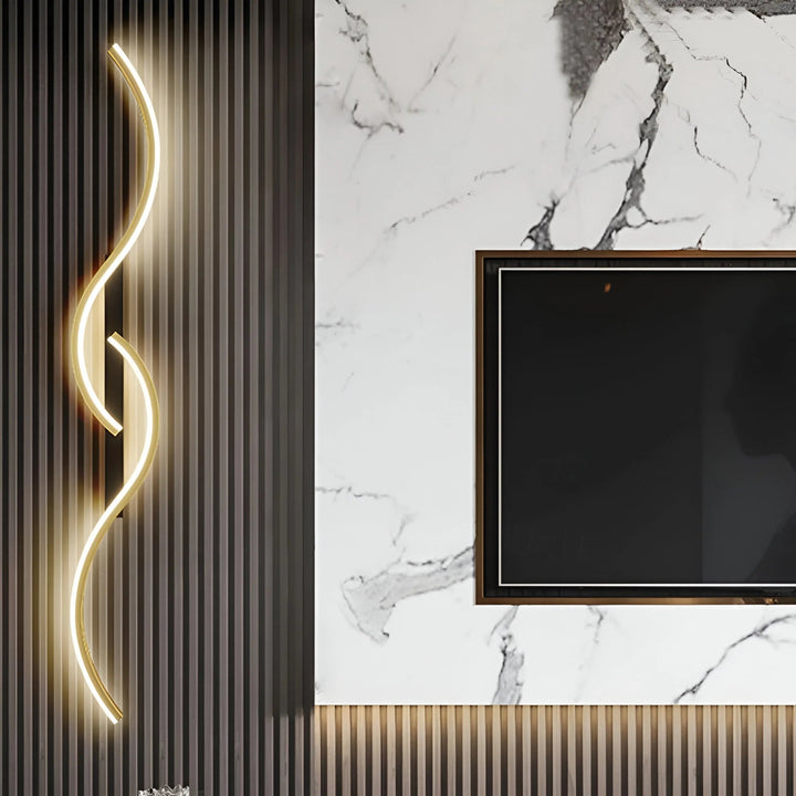 Modern Indoor Wall Light with Curved Design 3