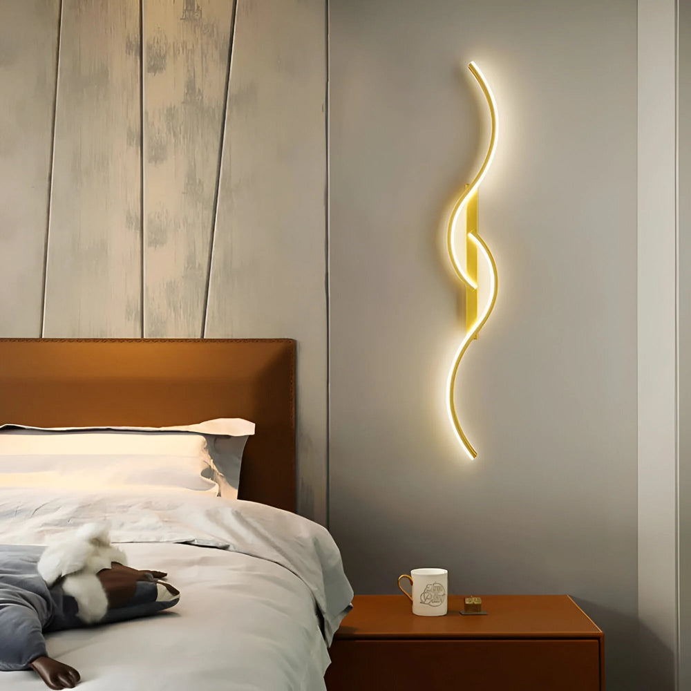 Modern Indoor Wall Light with Curved Design 2