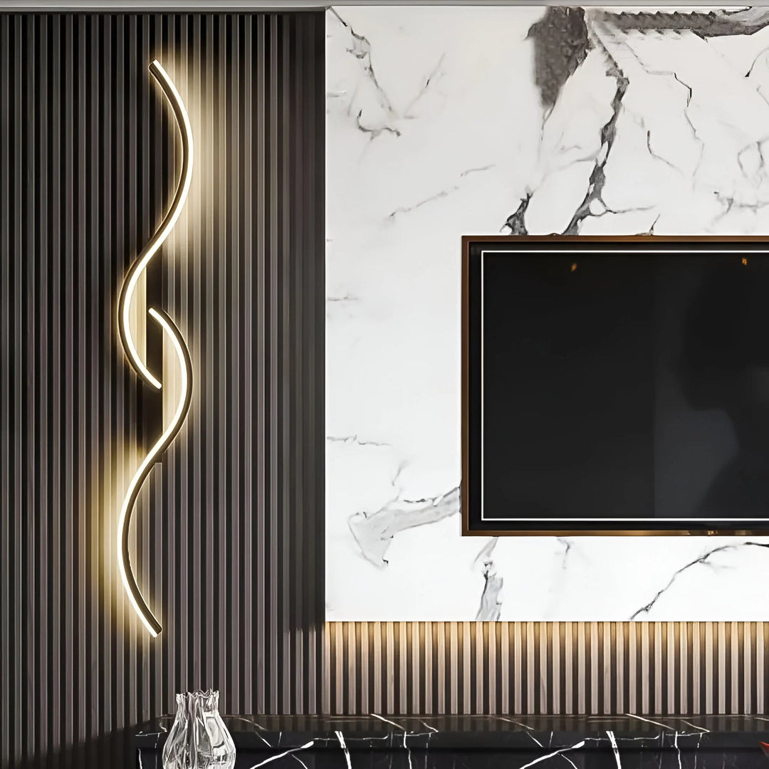 Modern Indoor Wall Light with Curved Design 5