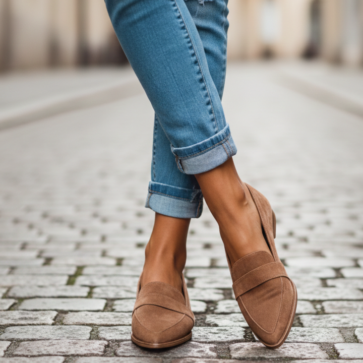 Women's Loafers with Pointed Toe – Classic Flat Moccasins 5